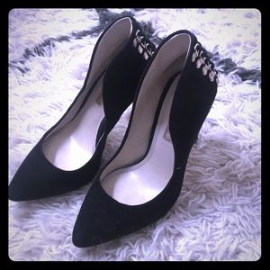 BCBGeneration Black heels with lace up back